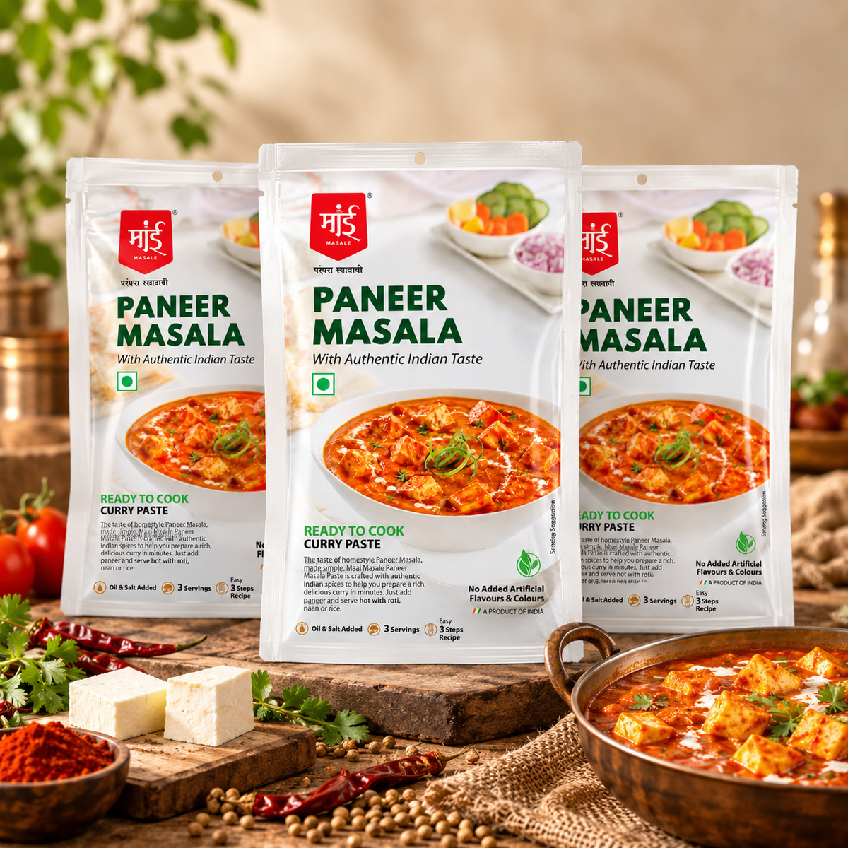 Paneer Masala Curry Paste Pack of 03