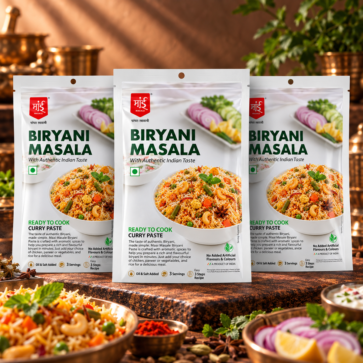 Biryani Masala – Curry Paste Pack of 03
